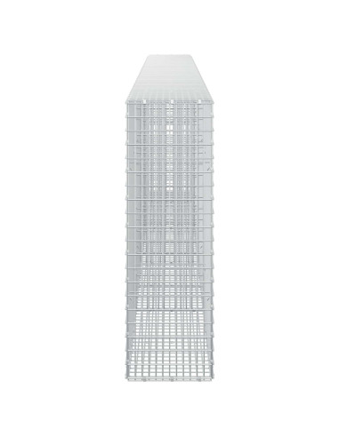 Gabione con Filo da 5 mm e Rete da 5x2,5 cm 450x30x100 cm