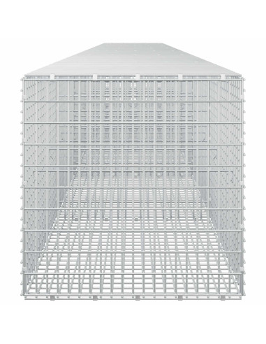 Gabione con Filo da 5 mm e Rete da 5x2,5 cm 650x50x50 cm