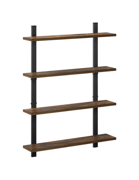 Scaffale da parete Rovere Fumo 60.5 x 13.5 x 80.5 cm