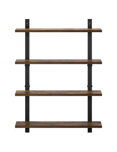 Scaffale da parete Rovere Fumo 60.5 x 13.5 x 80.5 cm
