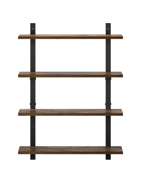 Scaffale da parete Rovere Fumo 60.5 x 13.5 x 80.5 cm