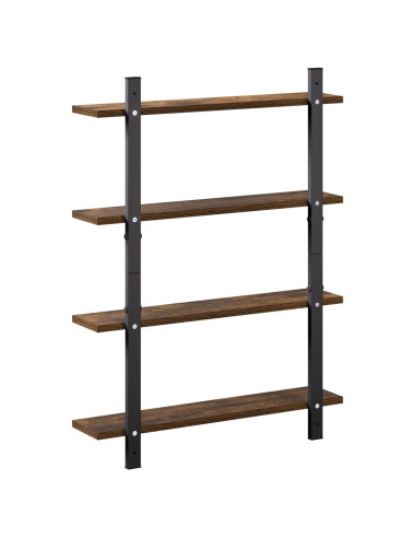 Scaffale da parete Rovere Fumo 60.5 x 13.5 x 80.5 cm