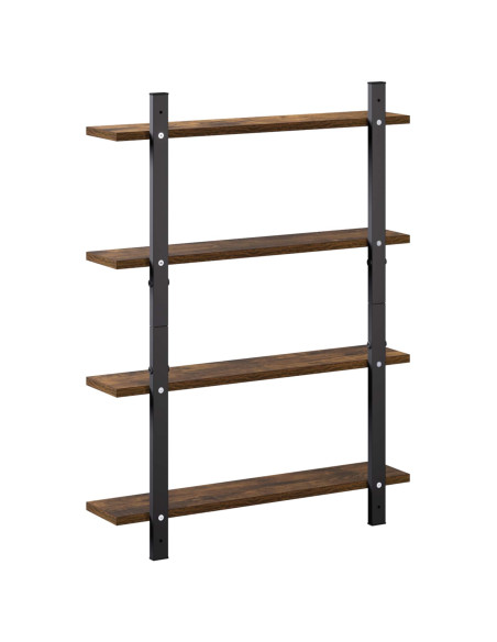 Scaffale da parete Rovere Fumo 60.5 x 13.5 x 80.5 cm
