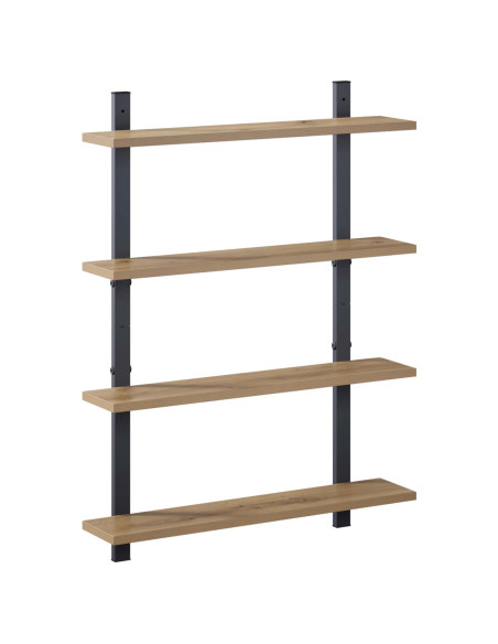 Scaffale da parete Rovere Artigianale 60.5 x 13.5 x 80.5 cm