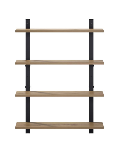 Scaffale da parete Rovere Artigianale 60.5 x 13.5 x 80.5 cm