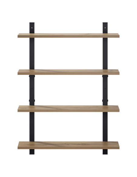 Scaffale da parete Rovere Artigianale 60.5 x 13.5 x 80.5 cm