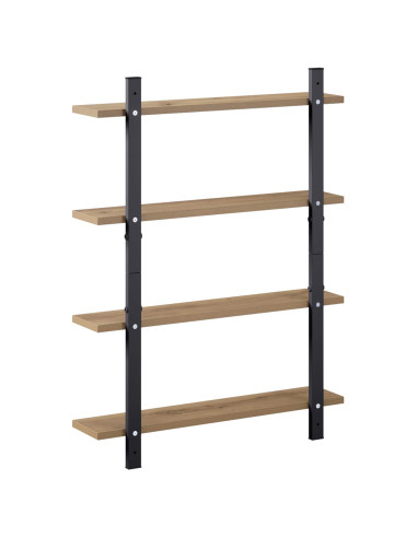 Scaffale da parete Rovere Artigianale 60.5 x 13.5 x 80.5 cm