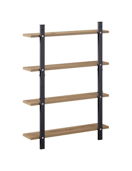 Scaffale da parete Rovere Artigianale 60.5 x 13.5 x 80.5 cm
