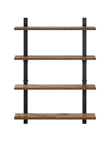 Scaffale da parete Legno antico 60.5 x 13.5 x 80.5 cm