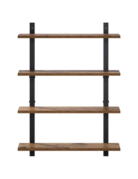 Scaffale da parete Legno antico 60.5 x 13.5 x 80.5 cm