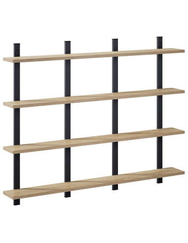 Scaffale da parete Rovere Sonoma 102 x 13.5 x 80 cm