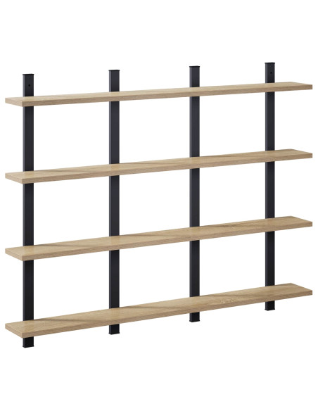 Scaffale da parete Rovere Sonoma 102 x 13.5 x 80 cm