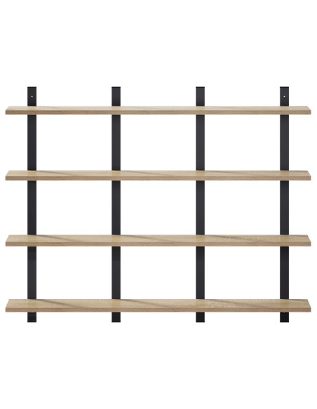 Scaffale da parete Rovere Sonoma 102 x 13.5 x 80 cm