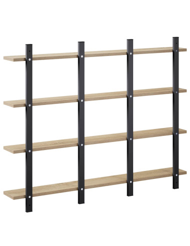 Scaffale da parete Rovere Sonoma 102 x 13.5 x 80 cm