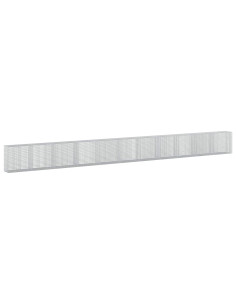 Gabione con filo da 5 mm e rete da 5x5 cm 1100x50x100 cm 2