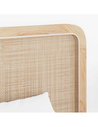 Testiera con testiera Naturale 120 x 55 x 3 cm Rattan