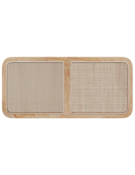 Testiera con testiera Naturale 120 x 55 x 3 cm Rattan