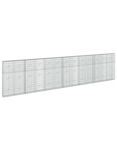 Gabione con Filo da 5 mm e Rete da 5x10 cm 650x20x150 cm