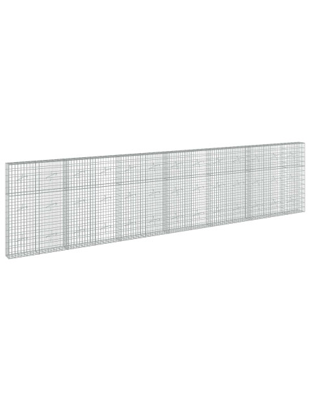 Gabione con Filo da 5 mm e Rete da 5x10 cm 650x20x150 cm