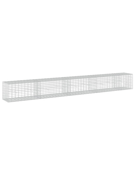 Gabione con Filo da 5 mm e Rete da 5x10 cm 450x50x50 cm