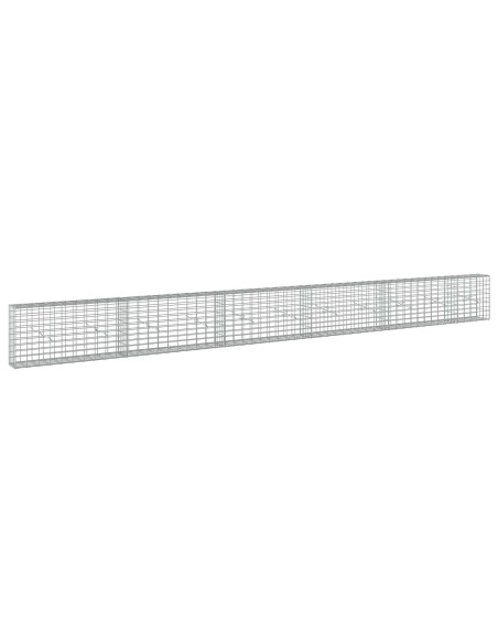 Gabione con Filo da 5 mm e Rete da 5x10 cm 550x20x50 cm