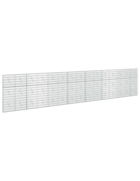 Gabione con Filo da 5 mm e Rete da 5x10 cm 750x10x150 cm