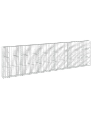 Gabione con Filo da 5 mm e Rete da 5x10 cm 550x30x150 cm