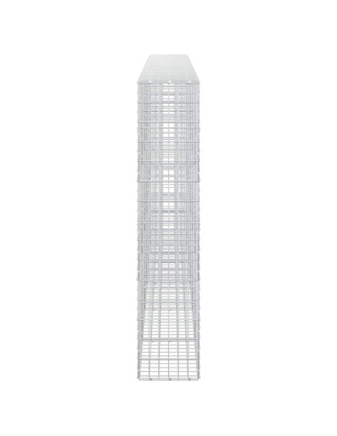 Gabione con Filo da 5 mm e Rete da 5x10 cm 550x30x150 cm