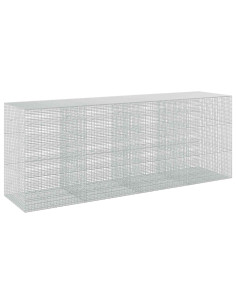 Gabione con Filo da 5 mm e Rete da 5x2,5 cm 400x100x150 cm 2