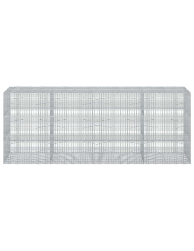 Gabione con Filo da 5 mm e Rete da 5x2,5 cm 400x100x150 cm