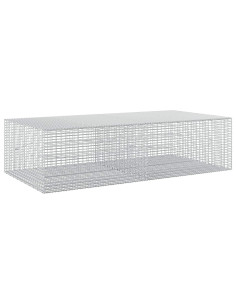 Gabione con Filo da 5 mm e Rete da 5x2,5 cm 200x100x50 cm 2