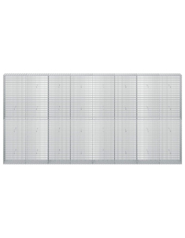 Gabione con Filo da 5 mm e Rete da 5x2,5 cm 400x30x200 cm