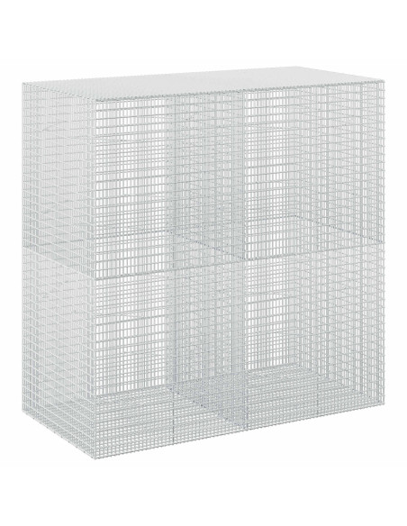 Gabione con Filo da 5 mm e Rete da 5x2,5 cm 200x100x200 cm