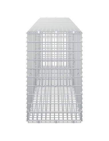 Gabione con Filo da 5 mm e Rete da 5x2,5 cm 200x30x50 cm