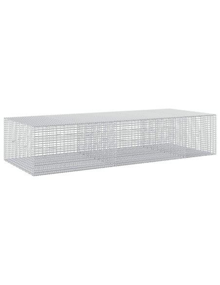 Gabione con Filo da 5 mm e Rete da 5x2,5 cm 250x100x50 cm
