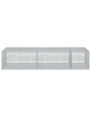 Gabione con Filo da 5 mm e Rete da 5x2,5 cm 250x100x50 cm