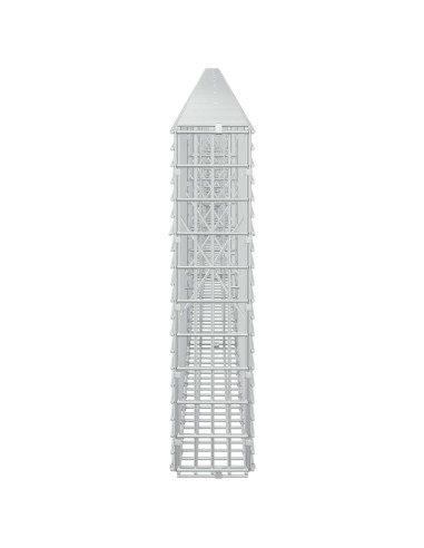 Gabione con Filo da 5 mm e Rete da 5x2,5 cm 1050x10x50 cm
