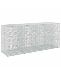 Gabione con Filo da 5 mm e Rete da 5x2,5 cm 350x100x150 cm 2