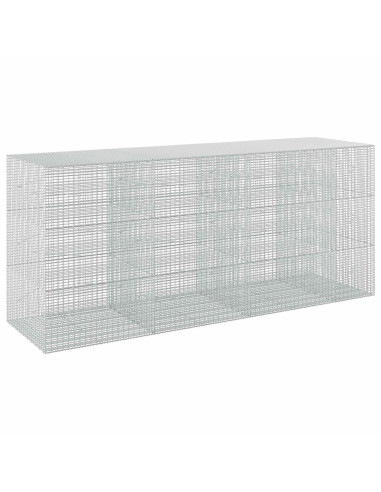 Gabione con Filo da 5 mm e Rete da 5x2,5 cm 350x100x150 cm