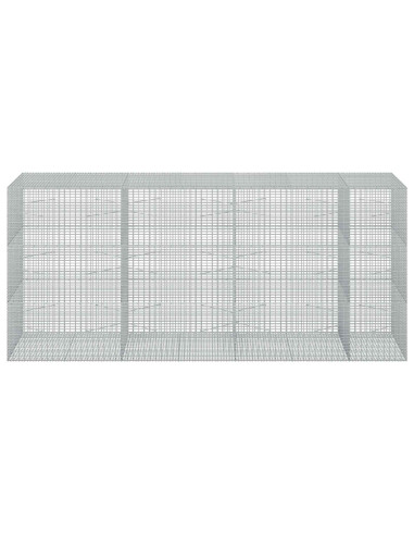 Gabione con Filo da 5 mm e Rete da 5x2,5 cm 350x100x150 cm