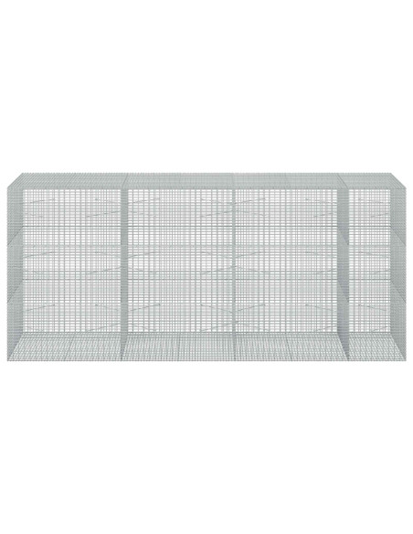 Gabione con Filo da 5 mm e Rete da 5x2,5 cm 350x100x150 cm