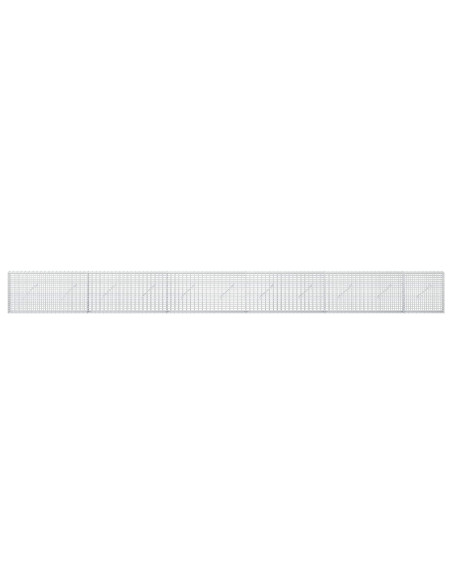 Gabione con Filo da 5 mm e Rete da 5x2,5 cm 550x10x50 cm