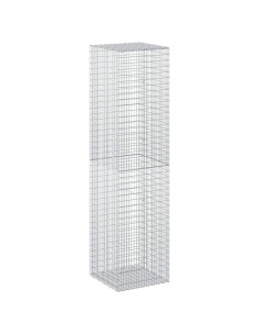 Gabione con Filo da 5 mm e Rete da 5x2,5 cm 50x50x200 cm 2