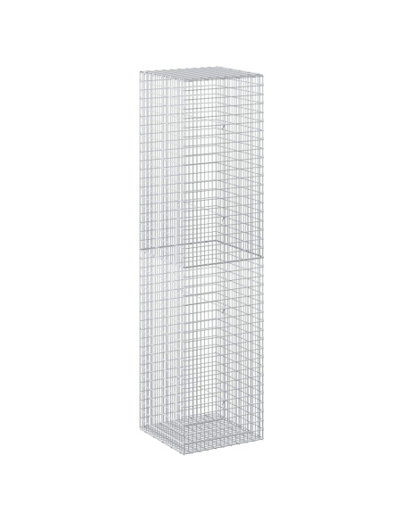 Gabione con Filo da 5 mm e Rete da 5x2,5 cm 50x50x200 cm