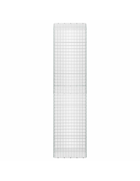 Gabione con Filo da 5 mm e Rete da 5x2,5 cm 50x50x200 cm