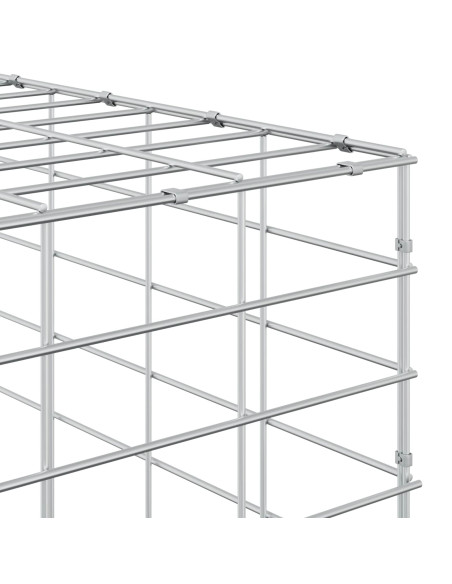 Gabione con Filo da 5 mm e Rete da 5x2,5 cm 50x50x200 cm