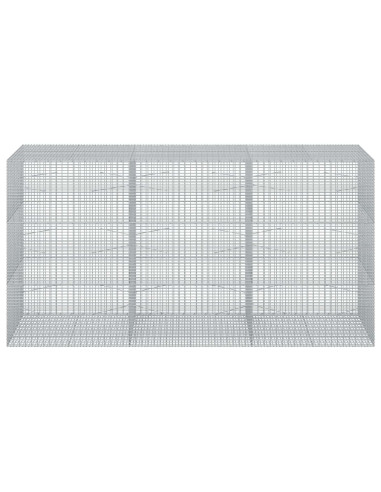 Gabione con Filo da 5 mm e Rete da 5x2,5 cm 300x100x150 cm
