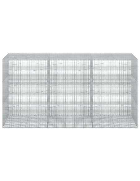 Gabione con Filo da 5 mm e Rete da 5x2,5 cm 300x100x150 cm