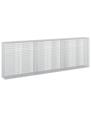 Gabione con Filo da 5 mm e Rete da 5x2,5 cm 300x30x100 cm