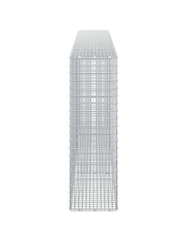 Gabione con Filo da 5 mm e Rete da 5x2,5 cm 300x30x100 cm